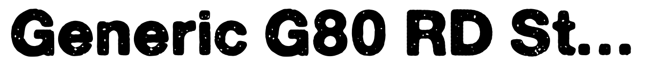 Generic G80 RD Standard